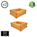 SET OF 2 Timberlane Gardens Easy Raised Garden Bed Kits Double. Deep. Select Cedar. Mortise & Tenon. 2' W x 3' L