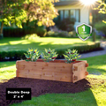 Timberlane Gardens Raised Garden Bed Kit Double Deep (Two 2x4) Select Cedar