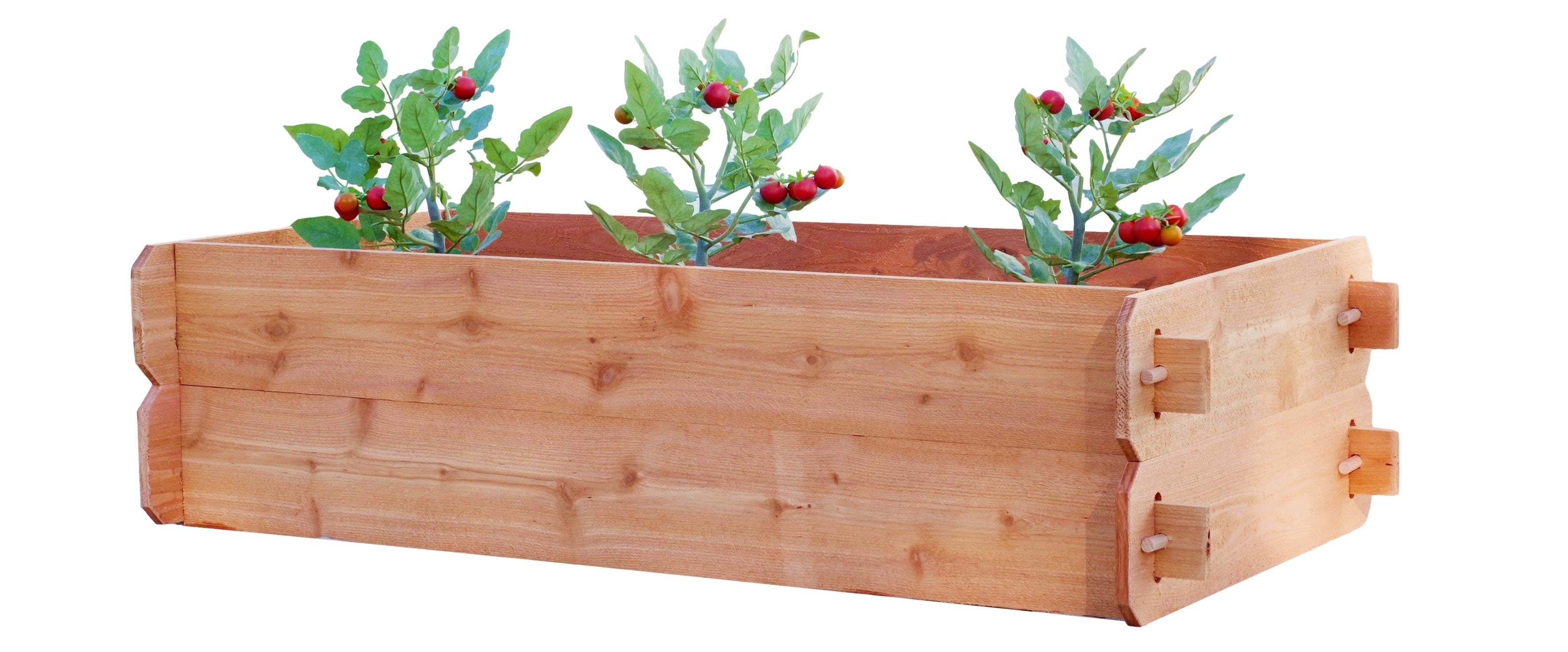 Timberlane Gardens Raised Garden Bed Kit Double Deep (Two 2x4) Select Cedar