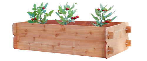 Timberlane Gardens Raised Garden Bed Kit Double Deep (Two 2x4) Select Cedar