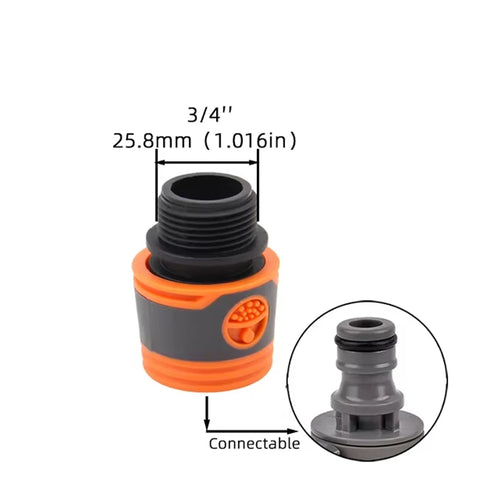 1-Pcs 1/2" 3/4" 1" Garden Hose Quick Connect Adapters -EU BPS Threaded