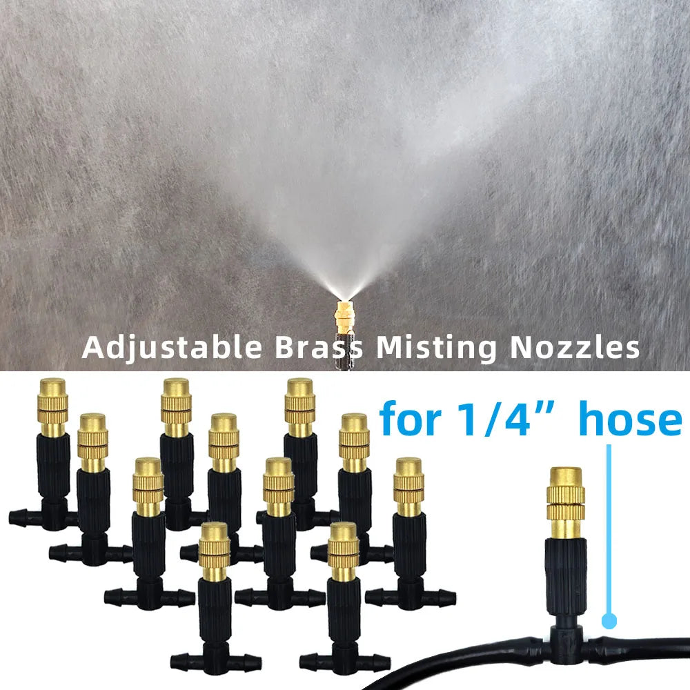 15M-30M Outdoor Misting Cooling System Garden Irrigation Watering
