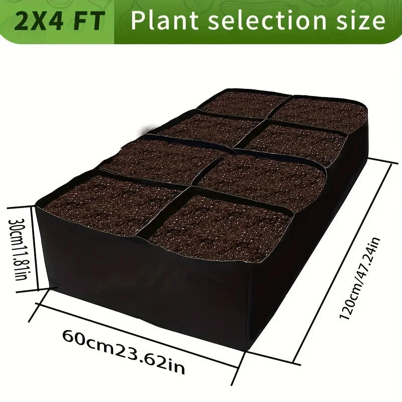 [Extra-Large Raised Garden Bed] 8-Grid Extra-Large Raised Garden Bed