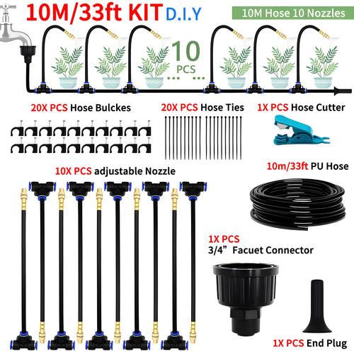 DIY Free Bending Universal Spray Kit For Greenhouse Garden Flowers