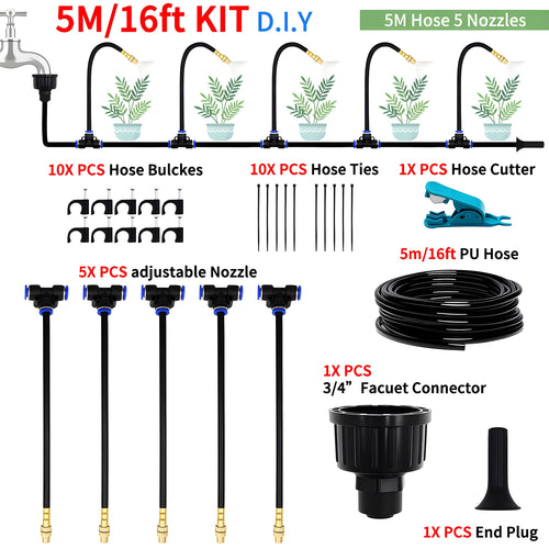 DIY Free Bending Universal Spray Kit For Greenhouse Garden Flowers