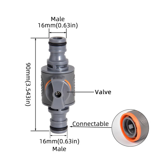 1-Pcs 1/2" 3/4" 1" Garden Hose Quick Connect Adapters -EU BPS Threaded