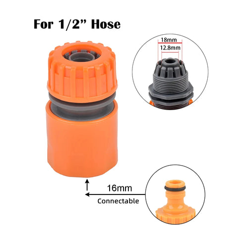1-Pcs 1/2" 3/4" 1" Garden Hose Quick Connect Adapters -EU BPS Threaded