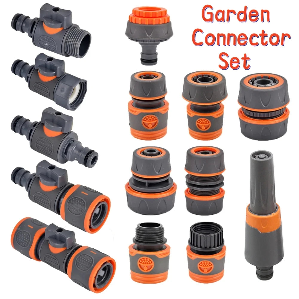 1-Pcs 1/2" 3/4" 1" Garden Hose Quick Connect Adapters -EU BPS Threaded