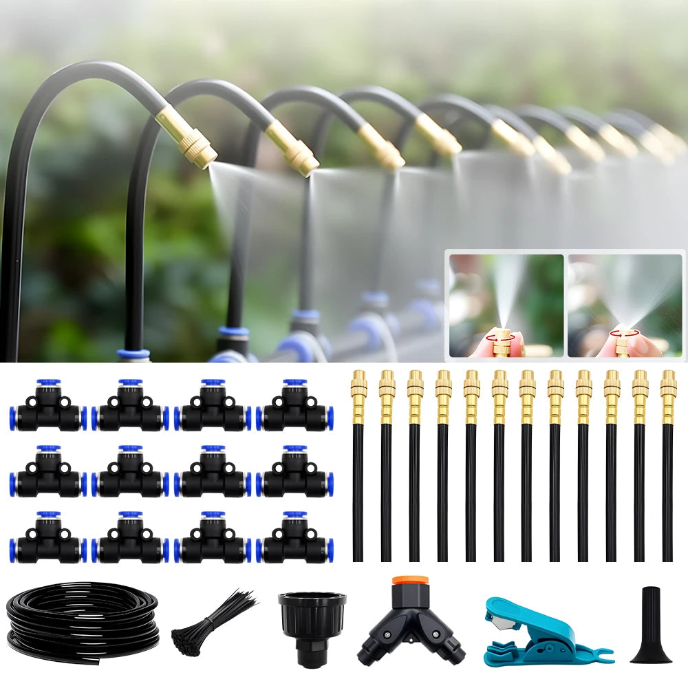 DIY Free Bending Universal Spray Kit For Greenhouse Garden Flowers