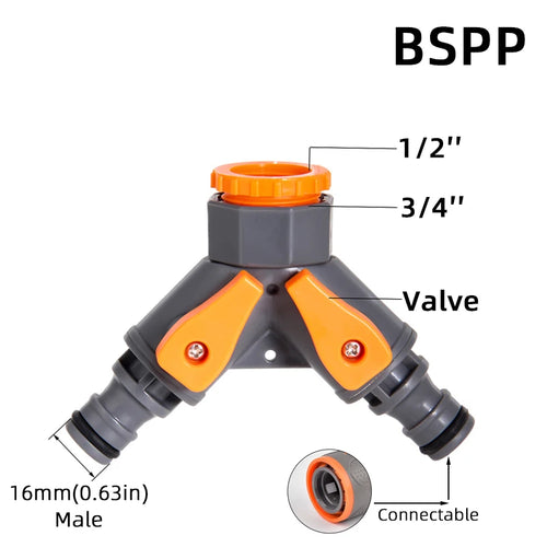1-Pcs 1/2" 3/4" 1" Garden Hose Quick Connect Adapters -EU BPS Threaded