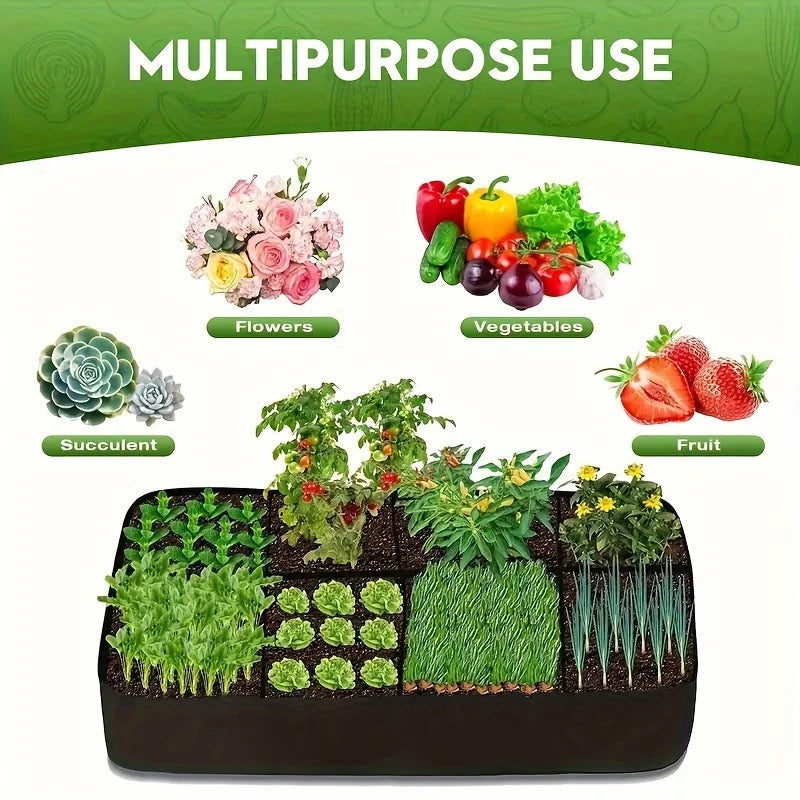 [Extra-Large Raised Garden Bed] 8-Grid Extra-Large Raised Garden Bed
