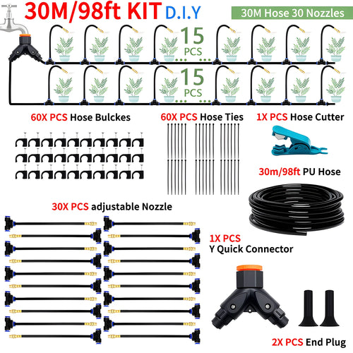DIY Free Bending Universal Spray Kit For Greenhouse Garden Flowers