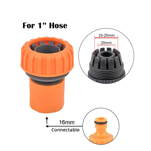 1-Pcs 1/2" 3/4" 1" Garden Hose Quick Connect Adapters -EU BPS Threaded