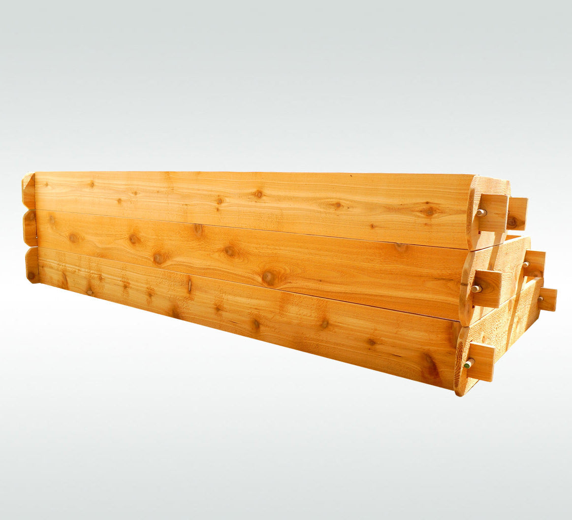 Timberlane Gardens Raised Garden Bed Kit Large 3 Tiered (1x6 2x6 3x6) Select Cedar Elevated Planter